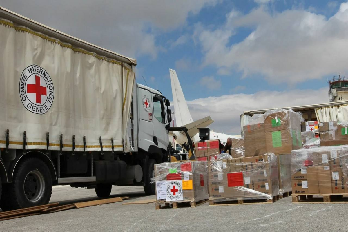 Clean water being delivered to residents in Gaza