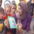 Portrait of Layla, a teacher from Gaza who received school supplies